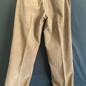 Tan Corduroy Pants with Classic Fit